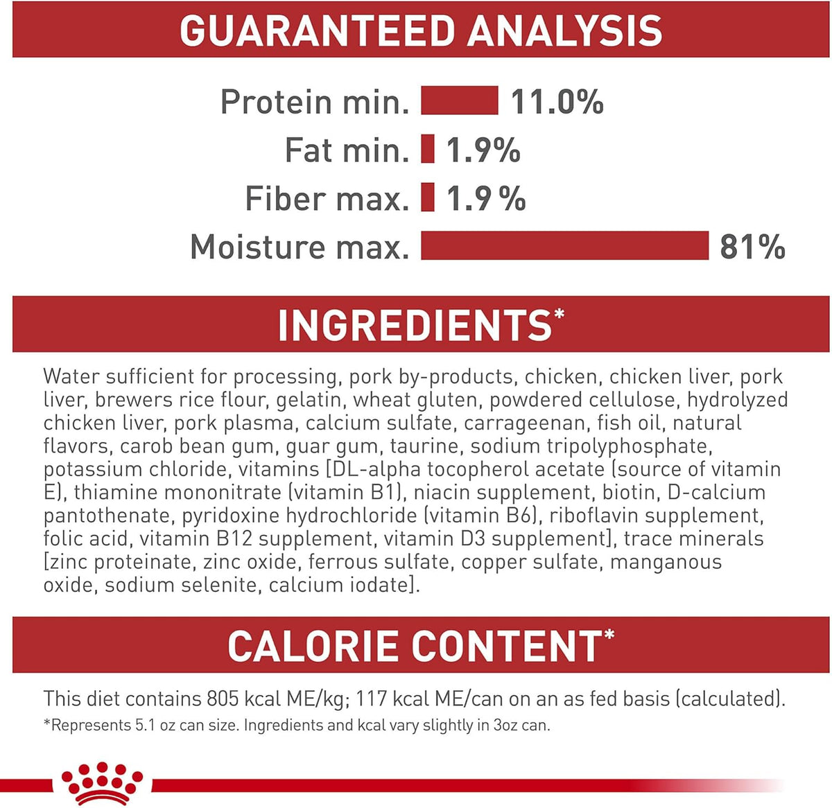 Royal Canin Feline Health Nutrition Adult Instinctive Loaf in Sauce Canned Cat Food, 3 oz can