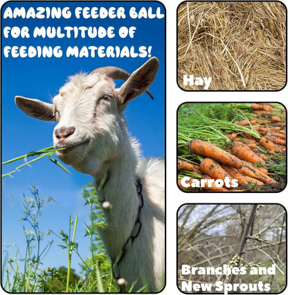 2 Pcs Novelty Hay Ball for Horses to Play with and Relieve Stress, Bright Color Hay Balls for Goats