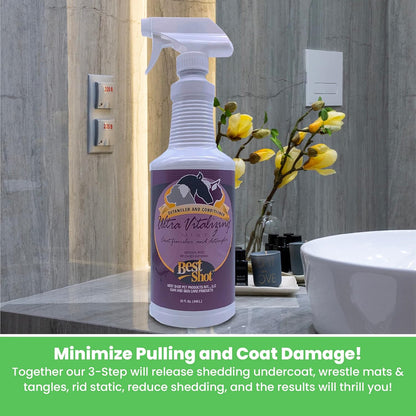 Best Shot Ultra-Vitalizing Mist Detangler and Conditioner with Pet Coat Release Technology