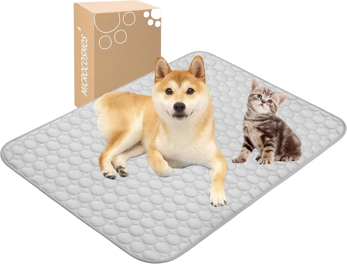 MICROCOSMOS Summer Cooling Mat & Sleeping Pad- Water Absorption Top, Materials Safe, Easy Carry, EZ