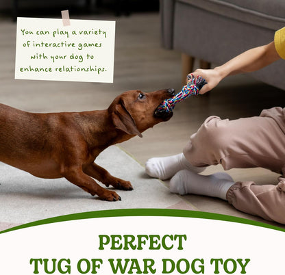 2 Pack Dog Rope Toy for Small Dogs, Puppy Teething Toys, Durable Cotton Puppy Chew Toys for