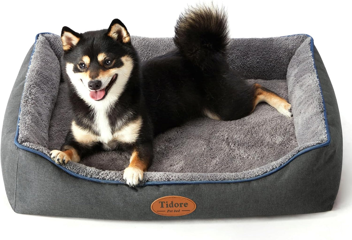Orthopedic Dog Beds for Medium Dogs, Durable Egg Crate Foam Sofa Dog Bed wit Washable Removable