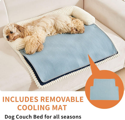 HAOMAIJIA Dog Couch Bed for Medium Dogs, Non Slip Pet Couch Covers for Sofa Thick Soft Washable Dog