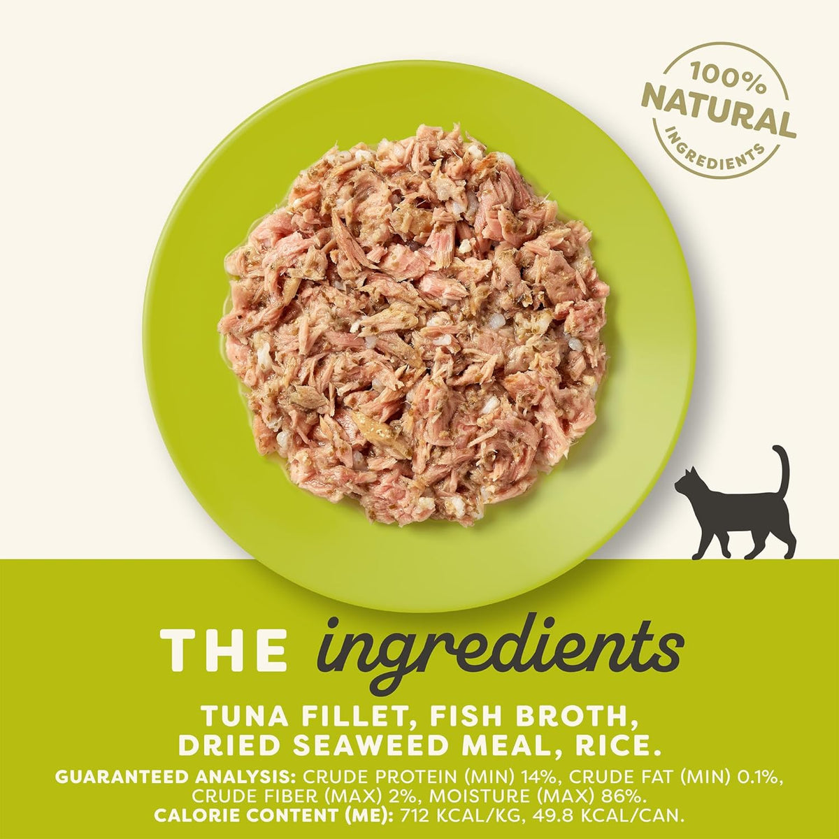 Applaws Natural Wet Cat Food, 24 Count, Limited Ingredient Canned Wet Cat Food, Tuna with Seaweed