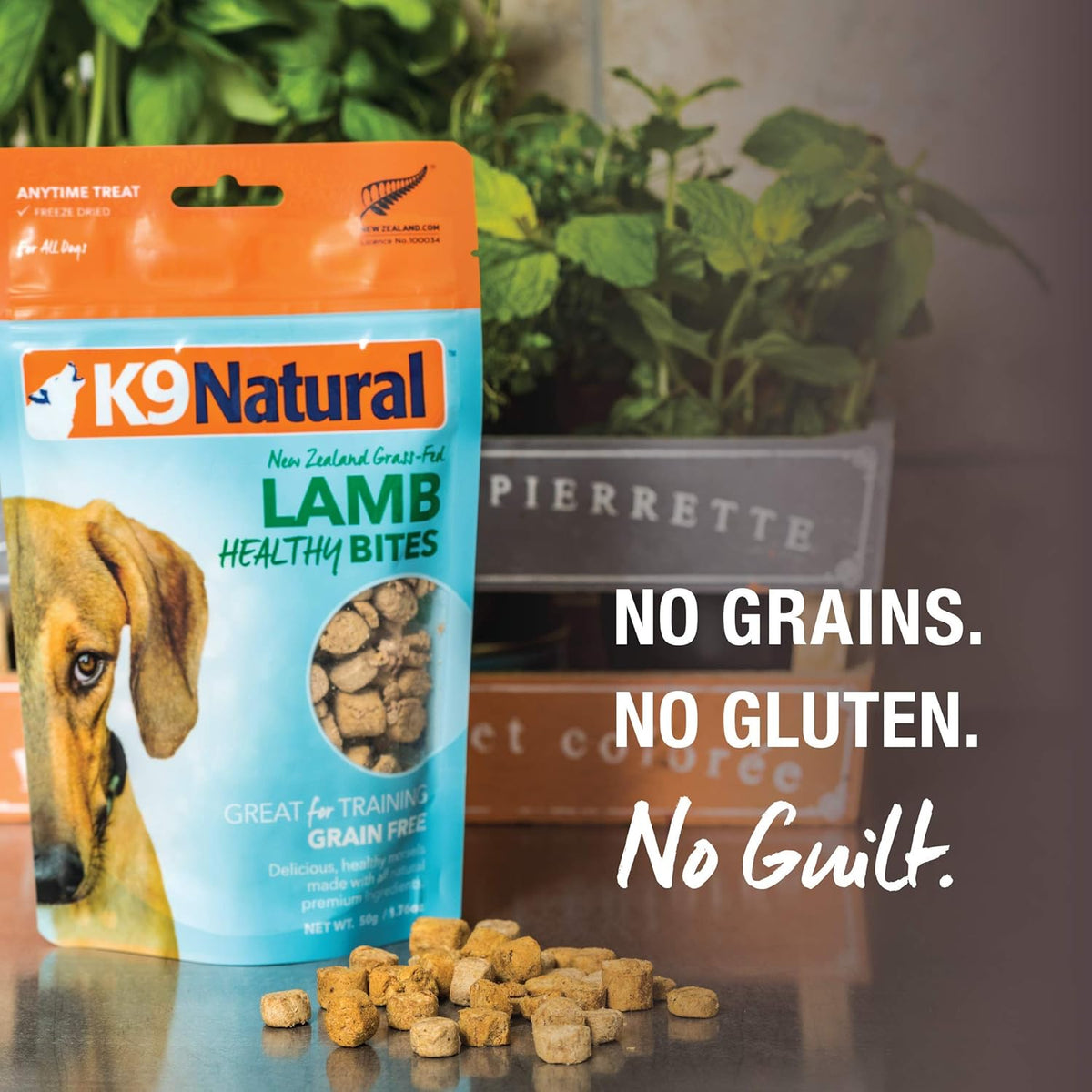 K9 Natural, Freeze-Dried Single Ingredient Dog Treats, High-Value, Low-Calorie Protein Bites for