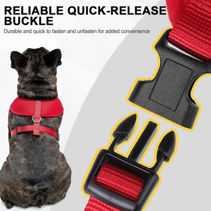 BINGPET No Pull Dog Harness for Small Medium Dogs,All Weather Mesh Step in Vest Harness for Small