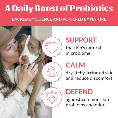 SKOUT'S HONOR Probiotic Pet Deodorizer Spray- Hydrating Daily-Use with Avocado Oil & Omega-3s