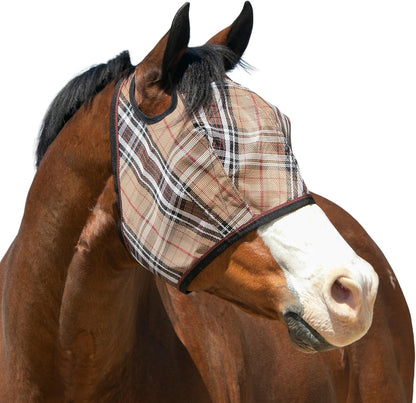 Kensington UV Horse Fly Mask with Web Trim - Protective Mask with Dual Ear Opening & Forelock