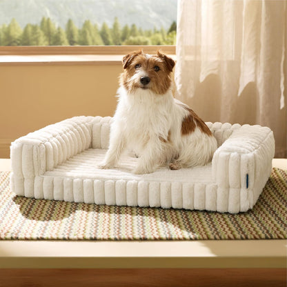 Bedsure Orthopedic Dog Bed for Medium Dogs, Waterproof Memory Foam Medium Pet Beds with Sides