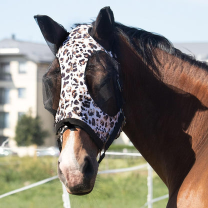 Harrison Howard Super Comfort Stretchy Fly Mask Large Eye Space with UV Protection Soft on Skin