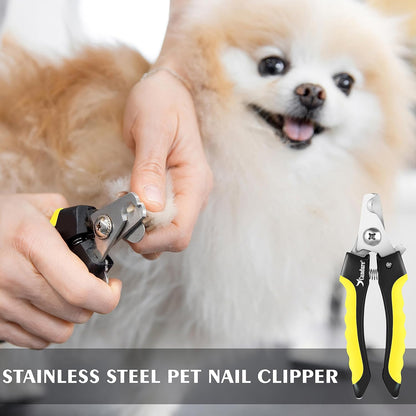 Candure Dog Nail Clippers for Pet Grooming - Professional Cat Nail Trimmers Suitable for Small to