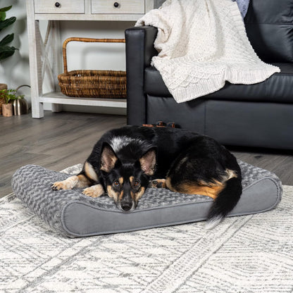 Furhaven Orthopedic Dog Bed for Large/Medium Dogs w/ Removable Washable Cover, For Dogs Up to 38