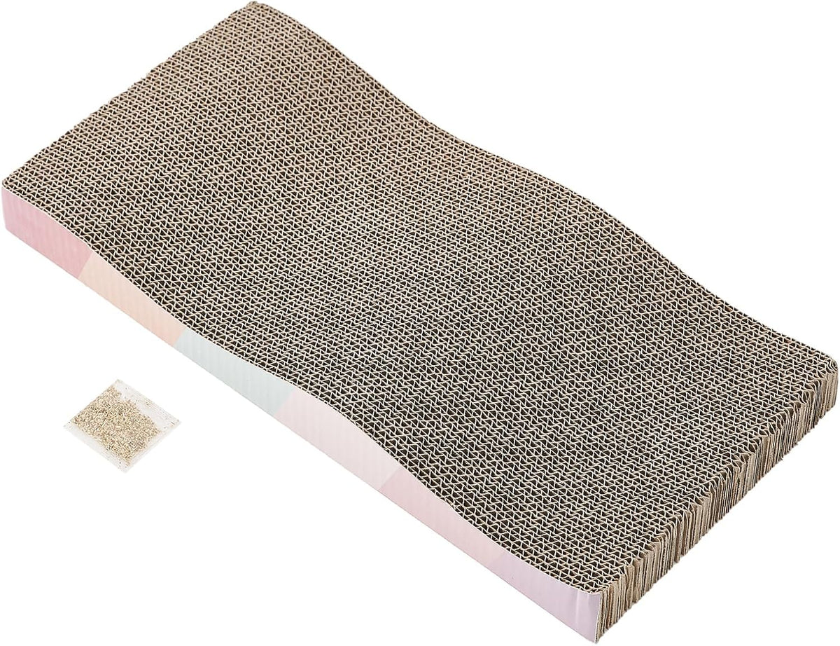 Cat Scratch Pad Cardboard cat scratchers for Indoor Cats Reversible Large Wide Corrugated with