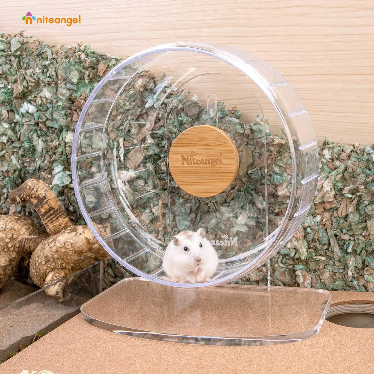 Niteangel Super-Silent Hamster Exercise Wheels: - Quiet Spinner Hamster Running Wheels with