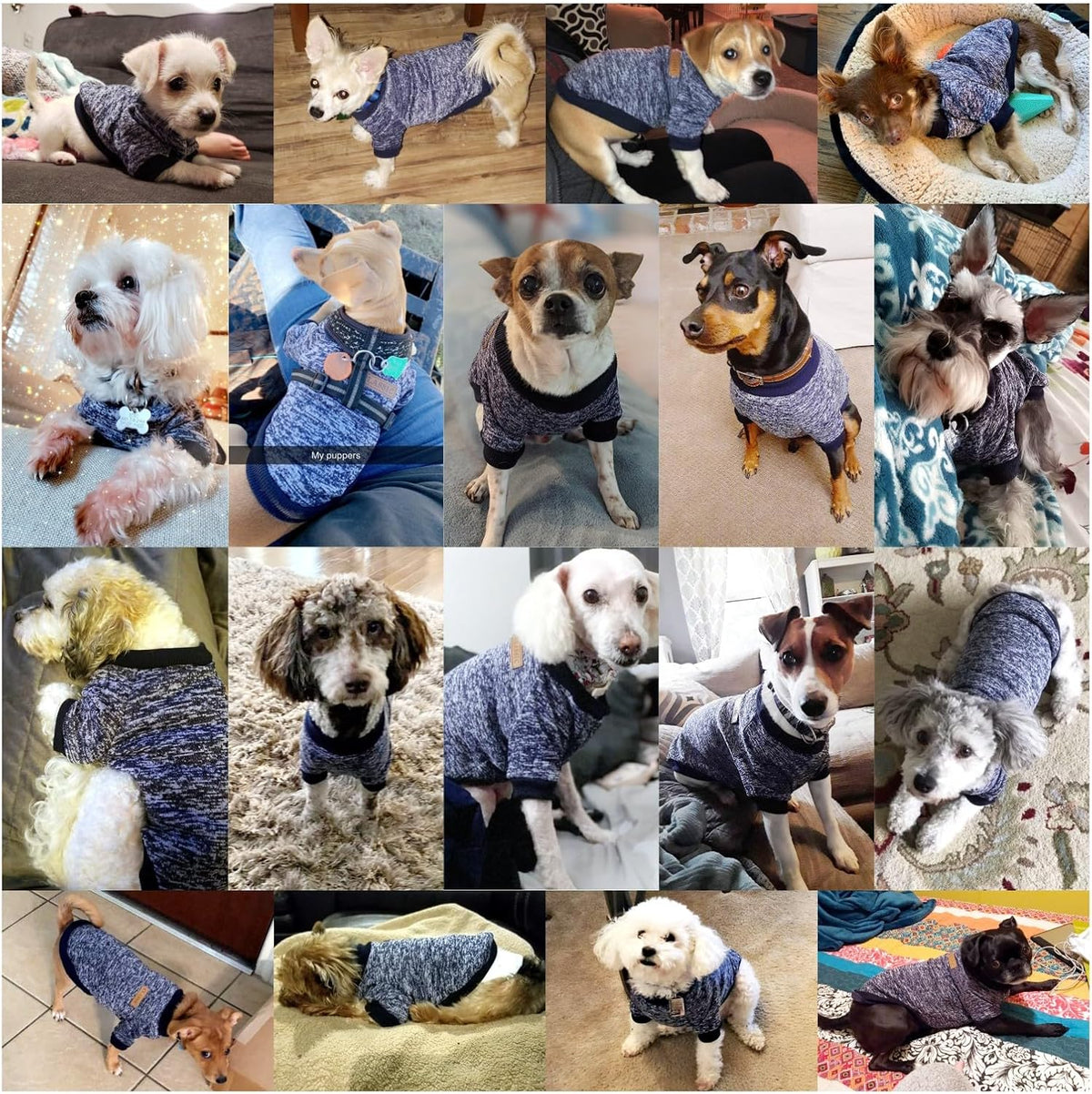 Jecikelon Dog Clothes Dogs Sweater Soft Puppies Clothing Winter Puppy Sweaters Warm Outfit for Dogs
