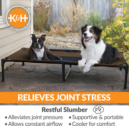 K&H Pet Products Outdoor Elevated Dog Cot, Breathable Cooling Elevated Cot Hammock Pet Bed for XL