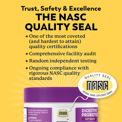 Dr. Harvey's Digestive Probiotic Soft Chews for Dogs, 7 Probiotics for Gut Health, Diarrhea and