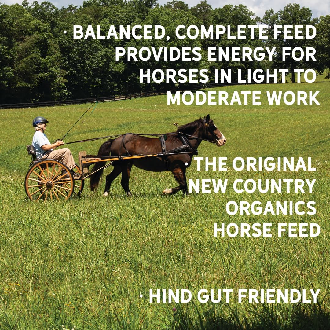 New Country Organics | Performance Horse Feed for Horses in Light to Moderate Work | Corn-Free and