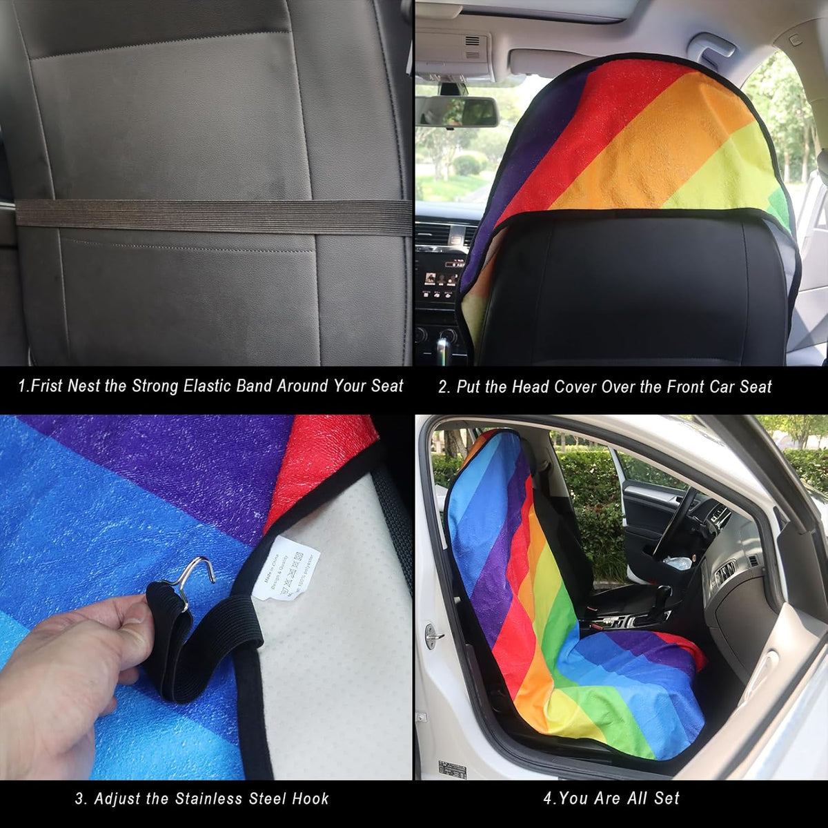 Car Seat Cover Protector Front Seats,for Gym Workout,Running,Swimming,Beach and Hiking,Waterproof
