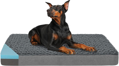Orthopedic Memory Foam Dog Bed, Cooling Dog Beds for Extra Large Dogs -Waterproof Pet Bed for Crate