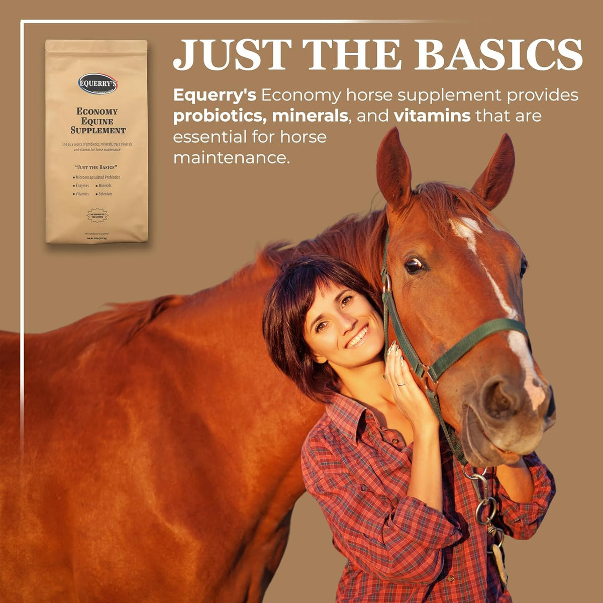 Equerry's Economy Equine Supplement - Horse Probiotics | Supplement for Horses | Horse Vitamins and