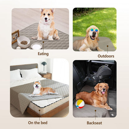 gogobunny 100% Double Sided Waterproof Dog Blanket Soft Pet Bed Cover Reversible Protect Furniture
