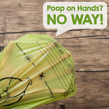 YORJA Dog Poop Bags Rolls with Dispenser & Holder, 510 Pet Waste Bags, 100% Leak Proof Extra Thick