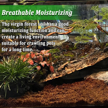 BNOSDM Reptile Soil Substrate Fluffy Small-Strand Reptile Substrate and Snake Bedding Clean Natural
