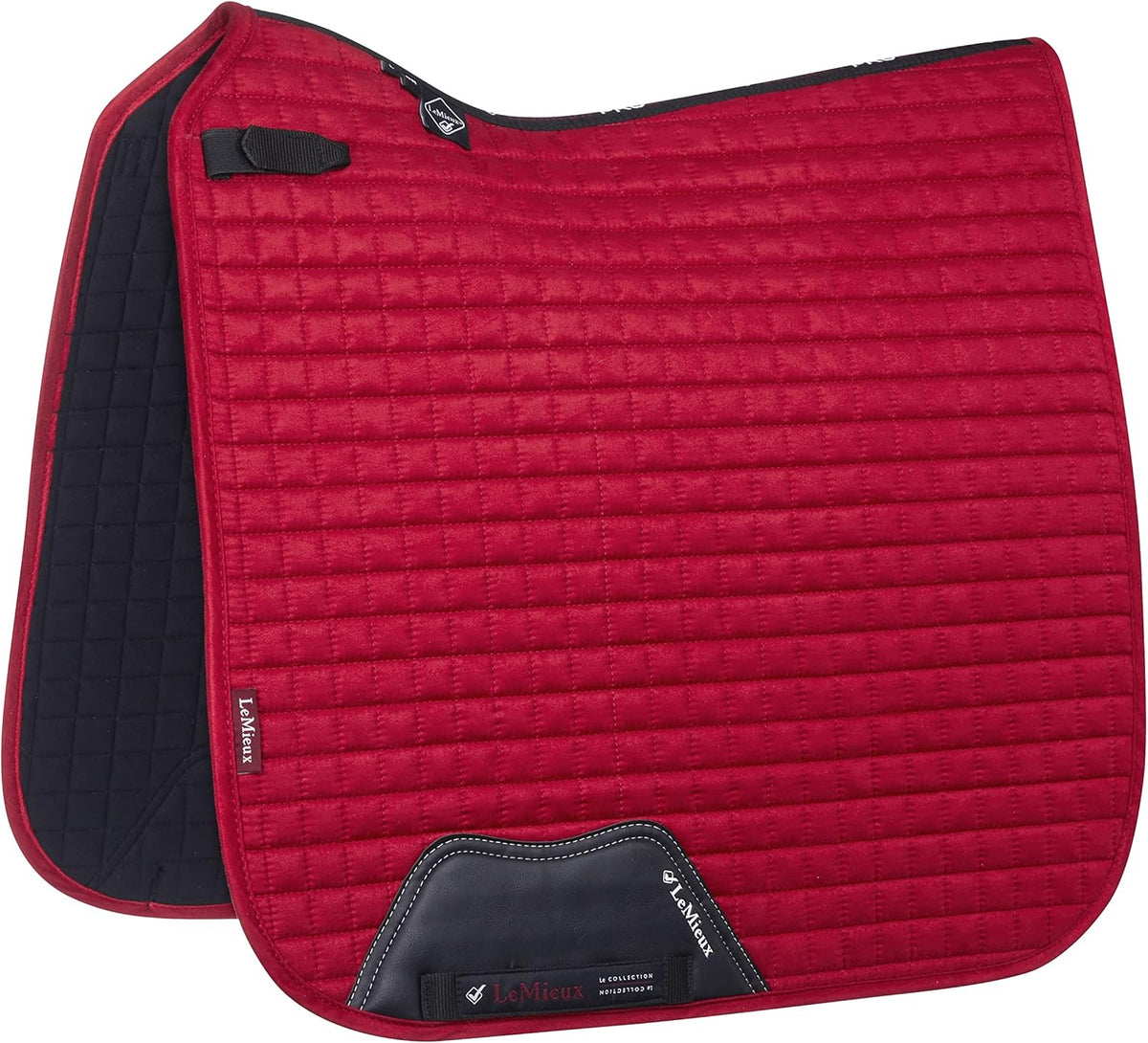 LeMieux Suede Dressage Square - English Saddle Pads for Horses - Equestrian Riding Equipment and