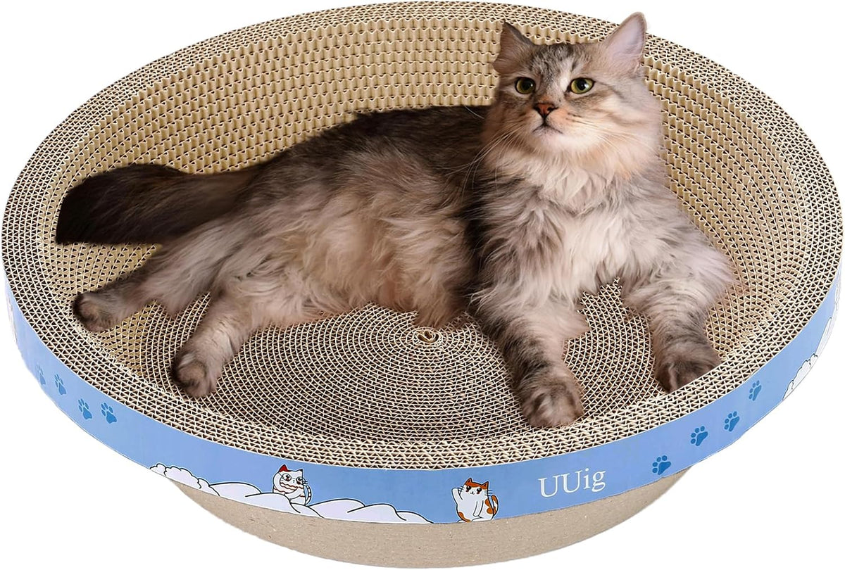 Cat Scratcher, 17.7x17.7 inches Cardboard Cat Scratchers for Indoor Cats, Large Cat Scratching