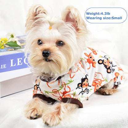 Dog Pajamas Pjs Summer Dog Clothes for Small Dogs Boy Girl Puppy Pajamas for Small Dogs Chihuahua