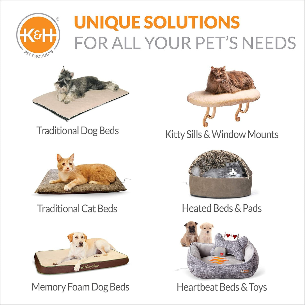 K&H Pet Products Unheated Kitty Mod Dream Pod Cat Bed for Large Cats or Small Dogs, Indoor Covered