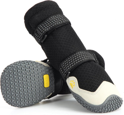 Dog Shoes for Hot Pavement Anti-Slip Dog Boots Waterproof Dog Shoes for Small to Large Dogs with