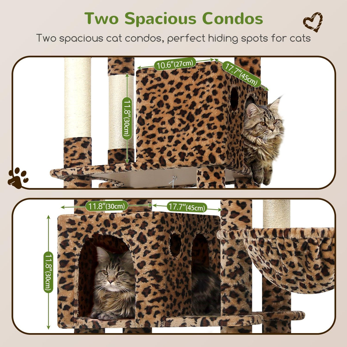 Globlazer Giant Cat Tree, 83 inch Cat Tree for Indoor Cats Large Adult, XXL Cat Tower with 9