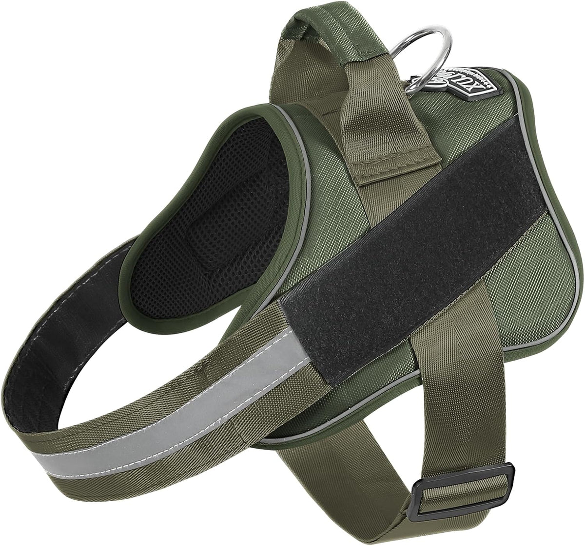 Bolux Dog Harness, No-Pull Reflective Dog Vest, Breathable Adjustable Pet Harness with Handle for