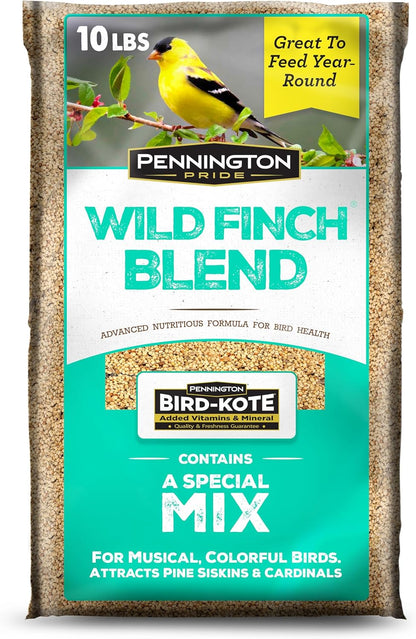 Pennington Pride Wild Finch Blend, Wild Bird Seed for Outside Feeders, Special Mix for a Variety of