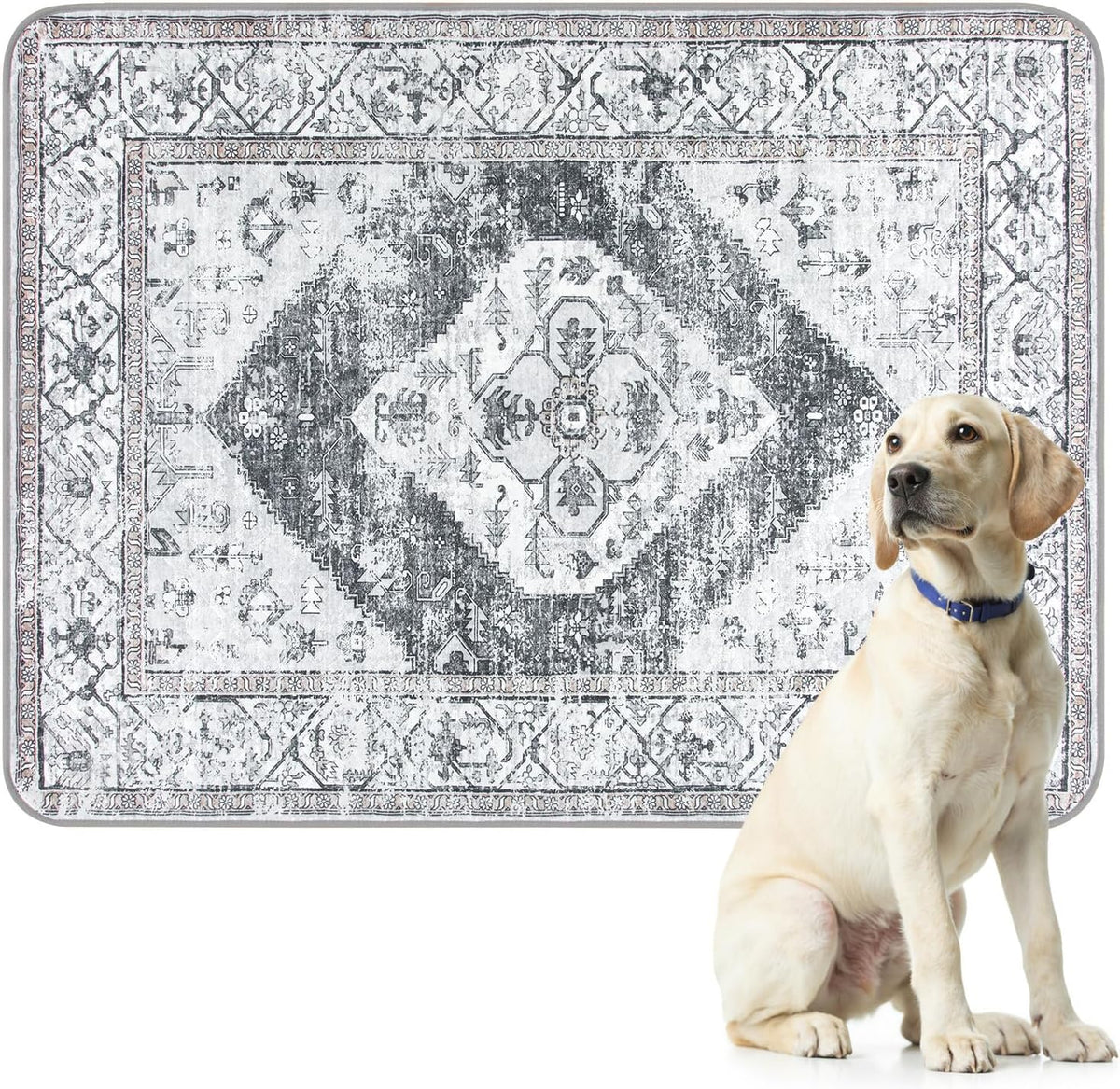 Lahome Reusable Washable Puppy Pads - 2 Pack Super Absorbent & Waterproof Dog Training Mats for