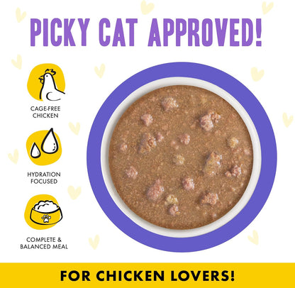 Weruva B.F.F. OMG - Best Feline Friend Oh My Gravy!, Chicken & Beef Be Happy with Chicken & Beef in