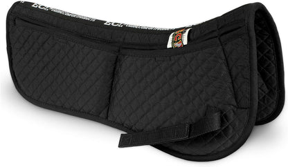 ECP Equine Comfort Products Adjustable Shock Absorbing Memory Foam Half Saddle Pad, Injury