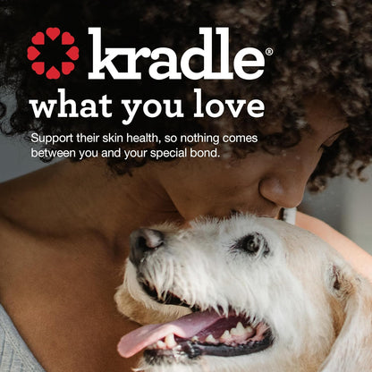 Kradle Skin Recovery Chews for Dogs - Biotin Collagen Zinc - Soothes Environmental Skin Irritation