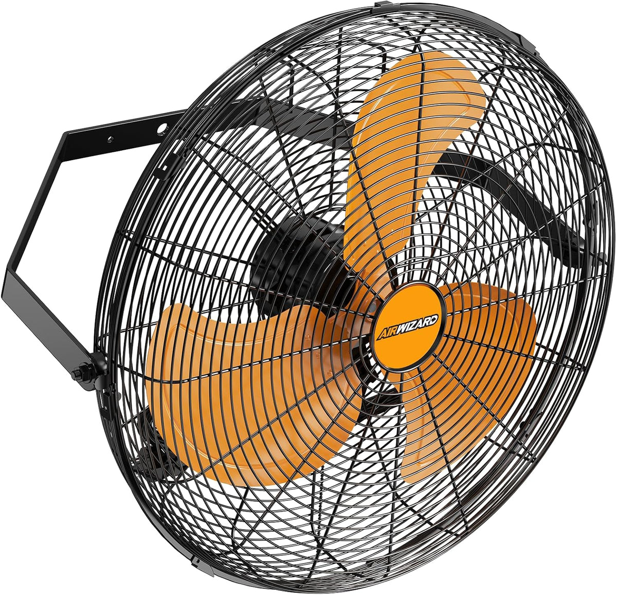 20 Inch Industrial Wall Mount Fan, 4850 CFM High Velocity Metal Wall Fan, 3 Speed, Adjustable Tilt