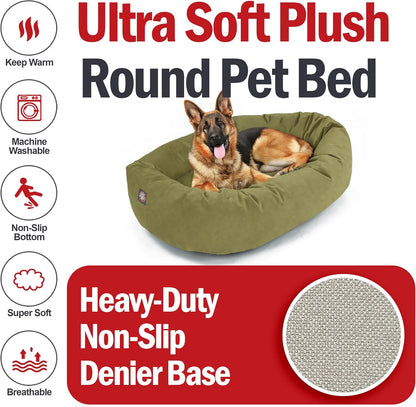 Majestic Pet 52 Inch Suede Shredded Memory Foam Mix Calming Extra Large Dog Bed Washable 52 x 35 x