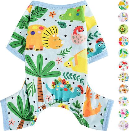 Dog Pajamas Pjs Spring Summer Dog Clothes for Small Dogs Girl - Boy - Medium Size Dogs, Soft