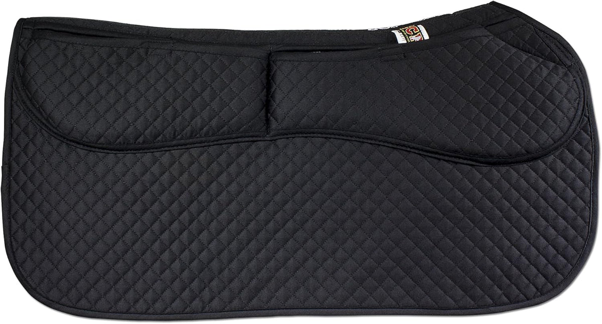 ECP Equine Comfort Products Thermoregulating Western Saddle Pad, Machine Washable Contoured Fit