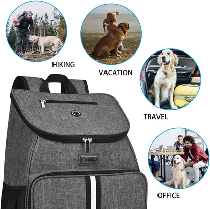 BAGLHER丨Dog Travel Bag, Airline Approved Pet Supplies Backpack, Dog Travel Backpack Accessories Set