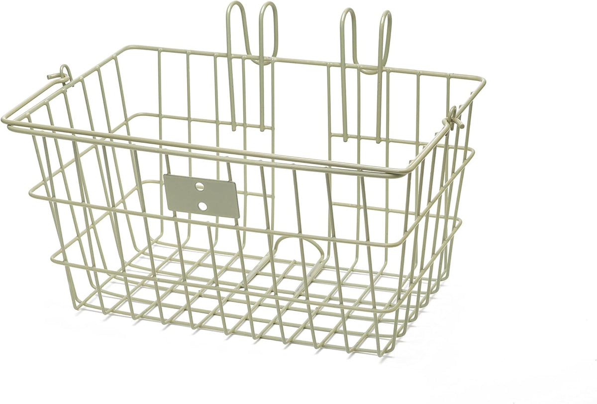 Retrospec Apollo-Lite Lift-Off Bike Basket - Detachable Steel Handlebar Basket with Carrying Handle