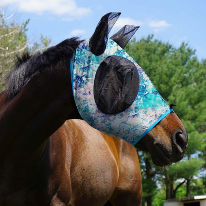 Harrison Howard Super Comfort Stretchy Fly Mask Large Eye Space with UV Protection Soft on Skin
