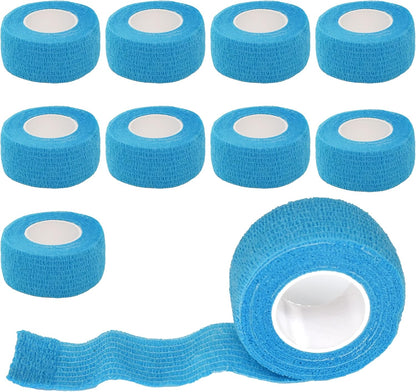 9 Pack 1" x 5 Yards Self Adhesive Bandage Wrap Self Stick Wrap for Ankle, Wrist, Finger, Sports