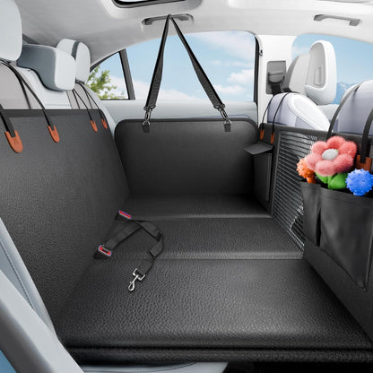 Back Seat Extender for Dogs, Dog Car Seat Cover for Back Seat with Hard Bottom,Waterproof Hammock