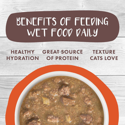 Weruva Classic Cat Stews!, Taco Stewsday with Beef, Chicken & Salmon in Gravy, 2.8oz Can (Pack of